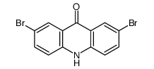 2,7-二溴吖啶酮 结构式