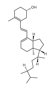 (3β,6Z)-9,10-开环麦角甾-5(10),6,8-三烯-3-醇 结构式