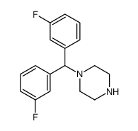 Piperazine, 1-[bis(3-fluorophenyl)methyl]- 结构式