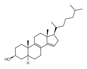 5α-胆甾-8,14-二烯-3β-醇 结构式