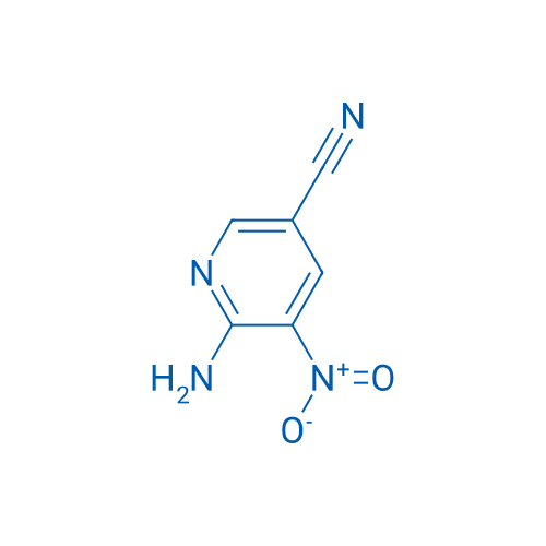6-氨基-5-硝基-3-吡啶甲腈 结构式