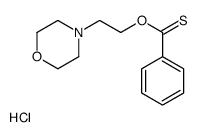 2-(1-氧杂-4-氮杂环己-4-鎓基)乙氧基-苯基-甲硫酮氯化物 结构式