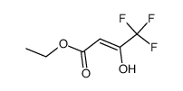4,4,4-三氟-3-羟基-2-丁烯酸乙酯 结构式