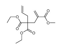 1,6-Heptadiene-2,4,4-tricarboxylic acid, 4,4-diethyl 2-methyl ester 结构式