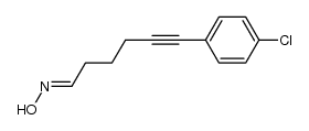 6-(4-氯苯基)己-5-炔醛肟 结构式