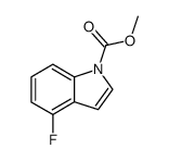 4-氟-1H-吲哚-1-羧酸甲酯 结构式