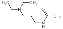 N-[3-(二乙基氨基)丙基]-乙酰胺 结构式