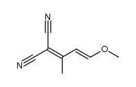 Propanedinitrile, 2-[(2E)-3-methoxy-1-methyl-2-propen-1-ylidene]- 结构式
