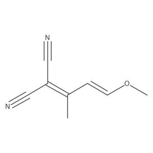 Propanedinitrile, 2-(3-methoxy-1-methyl-2-propen-1-ylidene)- 结构式
