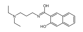 N-[3-(二乙氨基)丙基]-3-羟基-2-萘甲酰胺 结构式