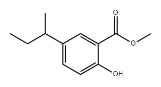 2-羟基-5-(1-甲基丙基)苯甲酸甲酯 结构式