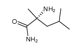 2-氨基-2,4-二甲基-(R)-戊酰胺 结构式