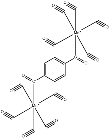 十羰基[μ-(1,4-苯二甲酰基)]二锰 结构式