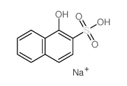 1-羟基-2-萘磺酸钠 结构式