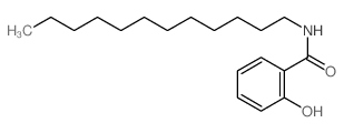 N-十二烷基-2-羟基苯甲酰胺 结构式