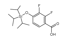 2,3-二氟-4-((三异丙基硅基)氧基)苯甲酸 结构式