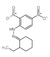2-乙基环己酮 2-(2,4-二硝基苯基)腙 结构式