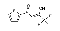 2-Buten-1-one, 4,4,4-trifluoro-3-hydroxy-1-(2-thienyl)-, (2Z)- 结构式