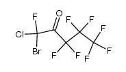 1-溴-1-氯-1,3,3,4,4,5,5,5-八氟-2-戊酮 结构式