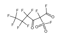 Hexanoyl fluoride, 2,4,4,5,5,6,6,6-octafluoro-2-(fluorosulfonyl)-3-oxo- 结构式