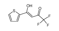 1,1,1-三氟-4-羟基-4-(2-噻吩基)-3-丁烯-2-酮 结构式