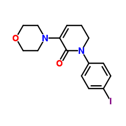 1-(4-碘苯基)-3-吗啉基-5,6-二氢吡啶-2(1H)-酮 结构式