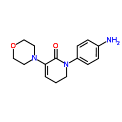 1-(4-氨基苯基)-5,6-二氢-3-(4-吗啉基)-2(1H)-吡啶酮 结构式