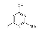 2-氨基-4-羟基-6-碘嘧啶 结构式