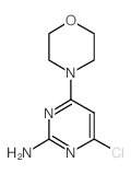 4-氯-6-吗啉-4-基嘧啶-2-胺 结构式