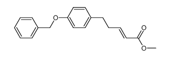 (E)-5-(4-苄氧基苯基)-2-戊烯酸甲酯 结构式