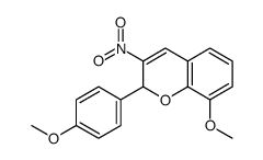 8-甲氧基-2-(4-甲氧基苯基)-3-硝基-2H-色烯 结构式