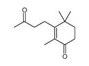 2-Cyclohexen-1-one, 2,4,4-trimethyl-3-(3-oxobutyl)- 结构式