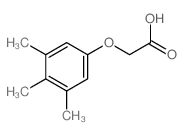 2-(3,4,5-三甲基苯氧基)乙酸 结构式