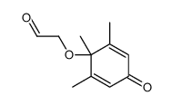 Acetaldehyde, 2-[(1,2,6-trimethyl-4-oxo-2,5-cyclohexadien-1-yl)oxy]- 结构式