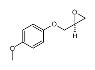 2,3-环氧丙基-4-甲氧基苯基醚 结构式