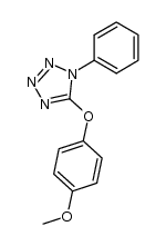 5-(4-甲氧基苯氧基)-1-苯基-1H-四氮唑 结构式