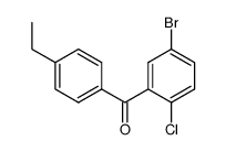 (5-溴-2-氯苯基)(4-乙基苯基)甲酮 结构式