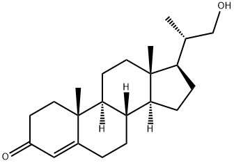 (20S)-21-羟基-20-甲基孕甾-4-烯-3-酮 结构式