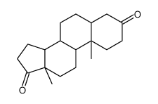 5β-雄烷-3,17-二酮 结构式