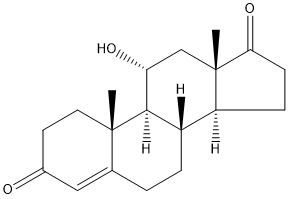 11α-羟基-雄甾-4-烯-3,17-二酮 结构式
