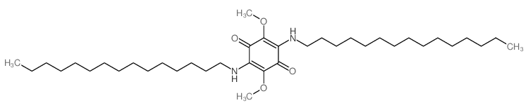 2,5-二甲氧基-3,6-双(十五烷基氨基)-2,5-环己二烯-1,4-二酮 结构式