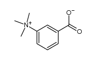 3-(三甲基氨基)苯甲酸根阴离子 结构式