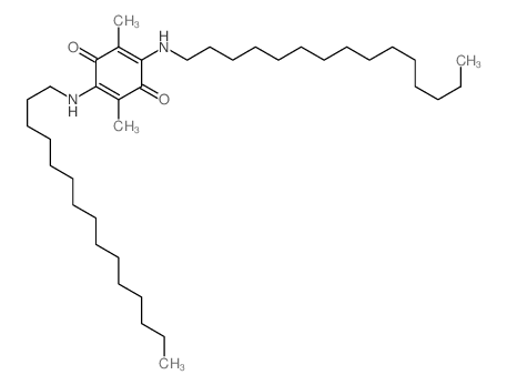 2,5-二甲基-3,6-双(十五烷基氨基)-2,5-环己二烯-1,4-二酮 结构式
