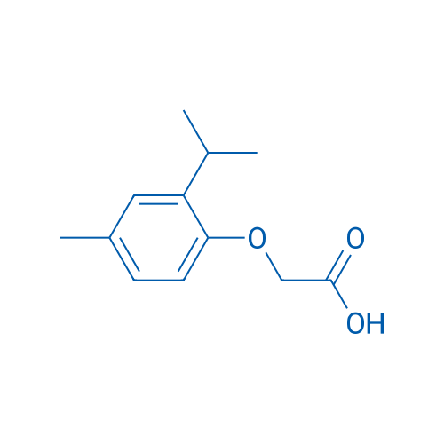 2-(2-异丙基-4-甲基苯氧基)乙酸 结构式