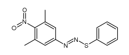Diazene, 1-(3,5-dimethyl-4-nitrophenyl)-2-(phenylthio)- 结构式