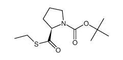 (2R)-2-[(乙硫基)羰基]-1-吡咯烷羧酸-1,1-二甲基乙酯 结构式