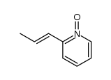 (E)-2-(1-丙烯基)吡啶-1-氧化物 结构式