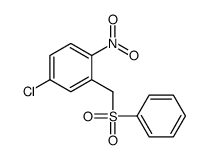 4-氯-1-硝基-2-[(苯磺酰基)甲基]苯 结构式