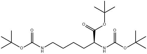 Nα,Nε-双-BOC-L-赖氨酸叔丁基酯 结构式