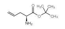 (S)-2-氨基-4-戊烯酸叔丁酯 结构式